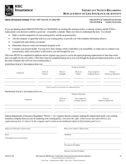 33981646-s4518-r10-03-bma340-indiana-replacement-form