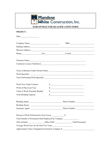 34062764-subcontractor-qualification-form-mandese-white-construction-inc