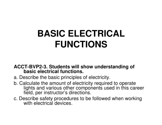 34067352-basic-electrical-functions-effingham-county-schools