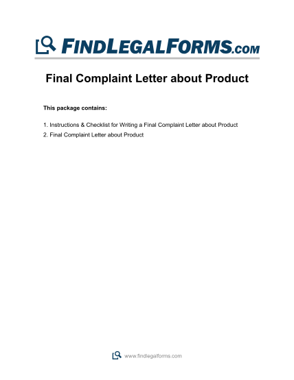 34119765-final-complaint-letter-about-product-findlegalforms