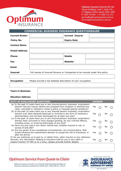 341202922-commercial-business-insurance-questionnaire-optimum-insurance