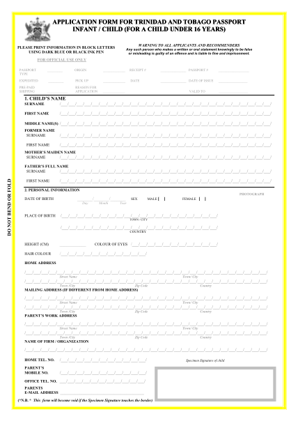 341416-fillable-trinidad-and-tobago-infant-child-passport-form-ttembassy