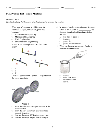 34161093-fillable-exercises-about-simple-machines-and-their-answers-form