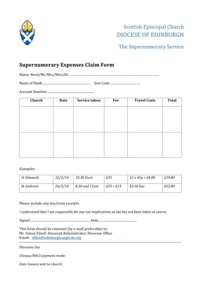 341738768-supernumerary-expenses-claim-form-the-diocese-of-edinburgh-edinburgh-anglican