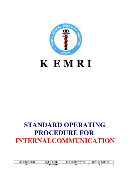 341837300-standard-operating-procedure-for-internalcommunication-kemri