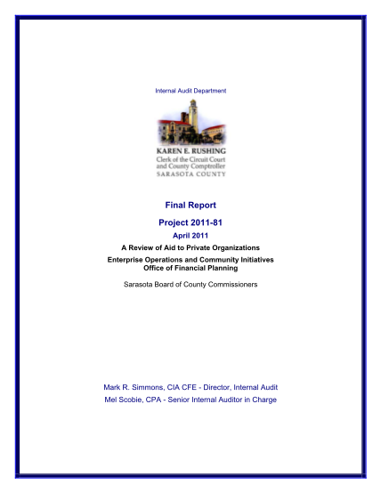 34349500-internal-audit-department-final-report-project-201181-april-2011-a-review-of-aid-to-private-organizations-enterprise-operations-and-community-initiatives-office-of-financial-planning-sarasota-board-of-county-commissioners-mark-r