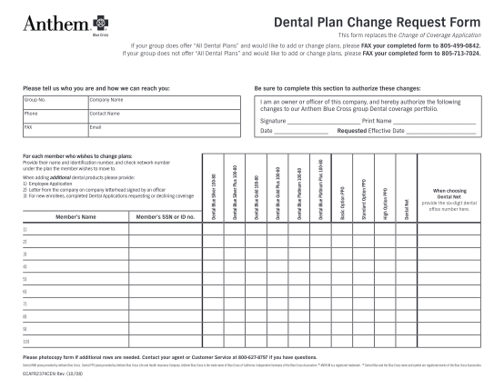 34357506-employee-elect-dental-plan-change-form-benefits-link-insurance