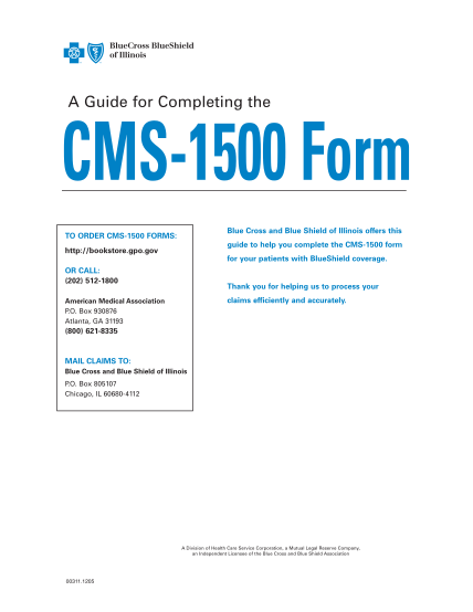 34375378-fillable-blue-cross-blue-shield-of-illinois-instructions-cms-1500-08-05-form