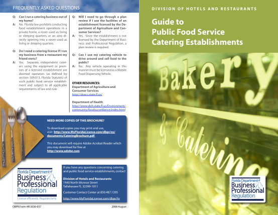 344173-cateringbrochur-e-guide-to-public-food-service-catering---myfloridalicense-com-various-fillable-forms