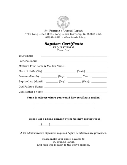 345707252-baptism-certificate-request-form-st-francis-of-assisi-parish-stfrancisparishlbi