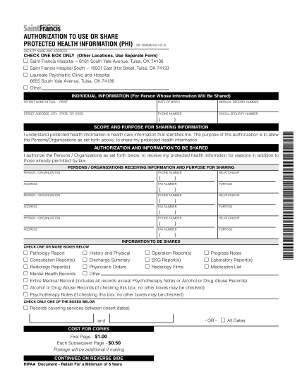 34584609-fillable-st-francis-tulsa-pdf-form-to-request-information