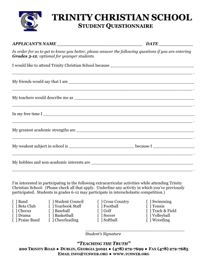 346044353-student-questionnaire-trinity-christian-school