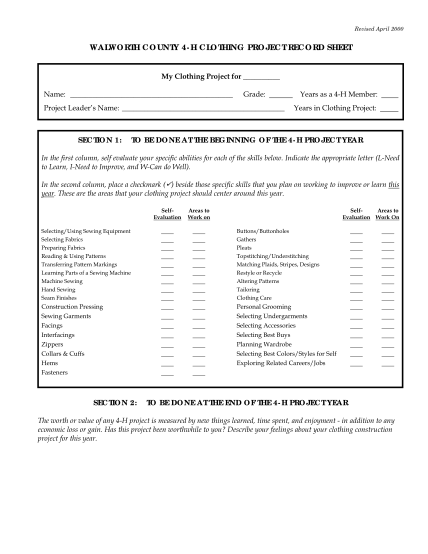 346406714-revised-april-2000-walworth-county-4h-clothing-project-record-sheet-my-clothing-project-for-name-grade-project-leaders-name-section-1-years-as-a-4h-member-years-in-clothing-project-to-be-done-at-the-beginning-of-the-4h-project-year-in