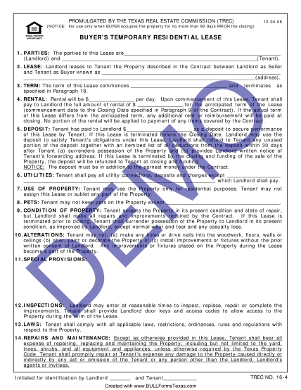 346900421-promulgated-by-the-texas-real-estate-commission-trec-notice-for-use-only-when-buyer-occupies-the-property-for-no-more-than-90-days-prior-the-closing-equal-housing-opportunity-120406-buyer-s-temporary-residential-lease-1