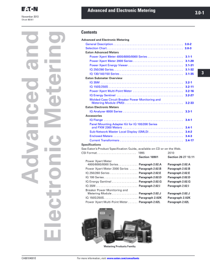 34703640-contents-i-advanced-and-electronic-metering