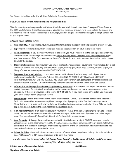 347472916-virginia-scholastic-chess-association-richmond-va-to-teams-using-rooms-for-the-va-state-scholastic-chess-championships-subject-team-room-agreement-and-responsibilities-this-document-prescribes-procedures-that-must-be-followed-at-all