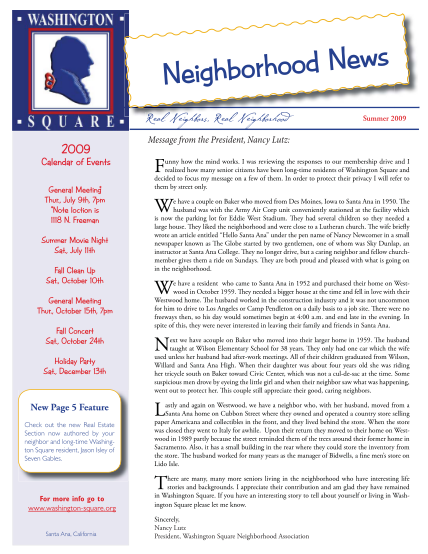 348164997-wsna-newsletter-summer-2009indd-washington-square-neighborhood-association-summer-2009-newsletter