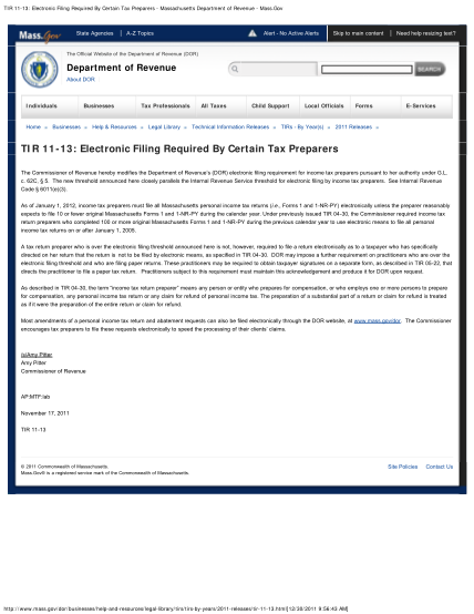 348516415-tir-11-13-electronic-filing-required-by-certain-tax-preparers-bb-archives-lib-state-ma