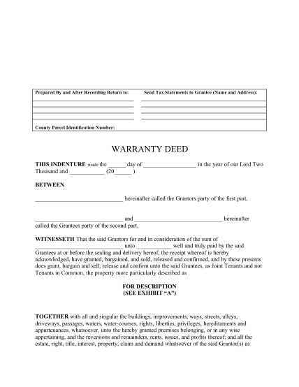 90 general warranty deed form page 5 - Free to Edit, Download & Print ...