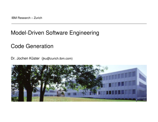 34890934-model-driven-software-engineering-code-researcher-ibm