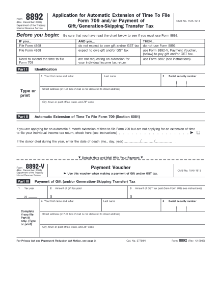 34939025-8892-application-for-automatic-extension-of-time-to-file-form-709-andor-payment-of-giftgeneration-skipping-transfer-tax-form-rev