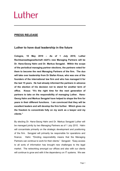 349488931-press-release-luther-to-have-dual-leadership-in-the-future