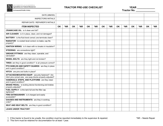 34994861-tractor-inspection-checklist-template