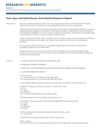 35070510-fluor-spar-and-hydrofluoric-acid-market-research-report