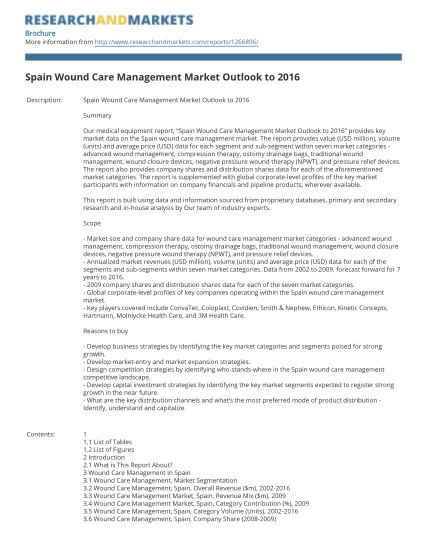 35071907-spain-wound-care-management-market-outlook-to-2016