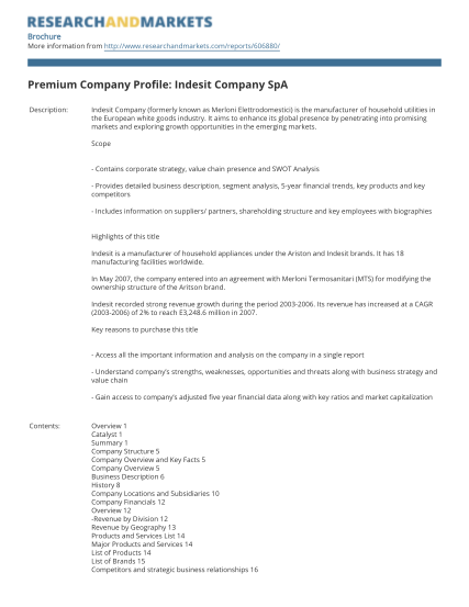 35072800-premium-company-profile-indesit-company-spa-research-and