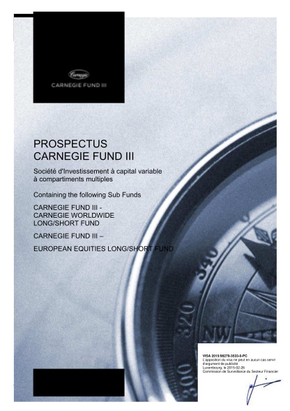 350865355-carnegie-fund-iii-prospectus-carnegie-asset-management