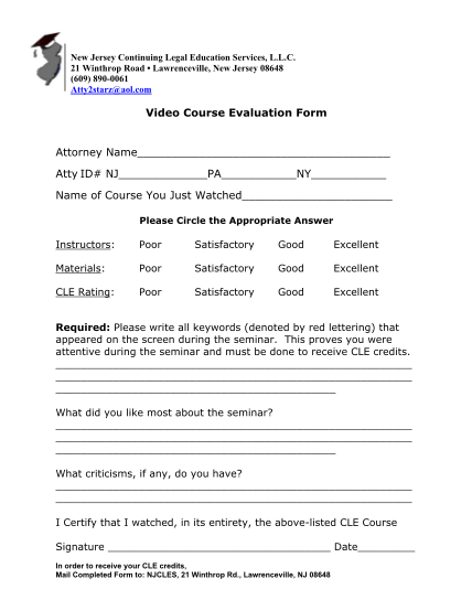 35106101-video-course-evaluation-form-attorney-garden-state-cle