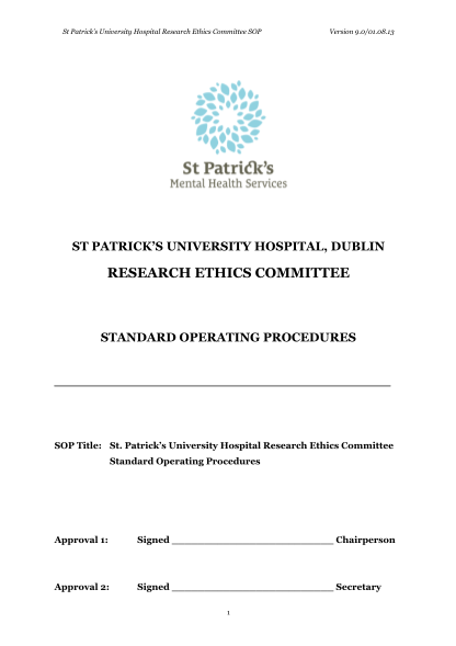 351061612-st-patricks-university-hospital-dublin-research-ethics-committee-standard-operating-procedure-2013