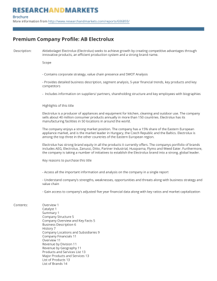 35113969-premium-company-profile-ab-electrolux-research-and-markets