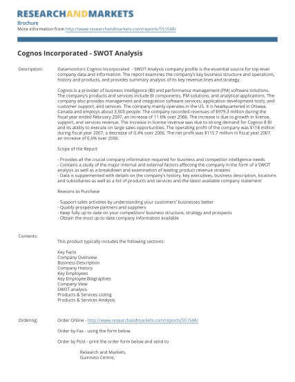 35127208-cognos-incorporated-swot-analysis-research-and-markets