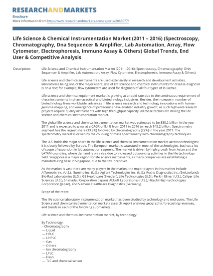 35129989-life-science-amp-chemical-instrumentation-market-2011-2016