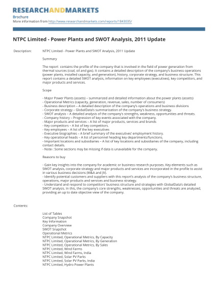 35132368-ntpc-limited-power-plants-and-swot-analysis-2011-update
