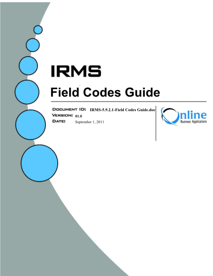351489984-irms-field-code-guide