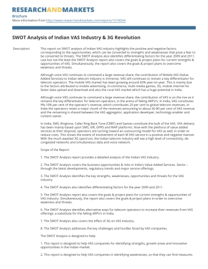 35149569-fillable-swot-analysis-of-vas-industry-form