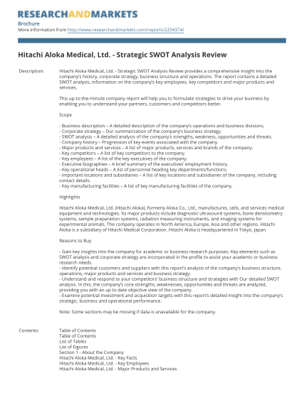 35182967-fillable-swot-analysis-of-hitachi-company-pdf-form