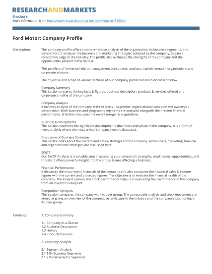 35186507-ford-motor-company-profile-research-and-markets