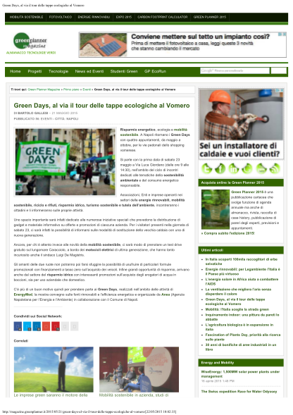 351946931-green-days-al-via-il-tour-delle-tappe-ecologiche-al-vomero-mobilit-sostenibile-fotovoltaico-energie-rinnovabili-expo-2015-carbon-footprint-calculator-green-planner-2015-almanacco-tecnologie-verdi-home-progetti-tecnologie-news-ed-event