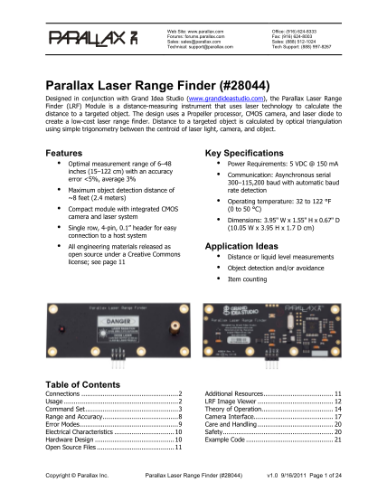 35208567-parallax-laser-range-finder-28044-laser-distance-measurement-sensor-product-documentation-v10