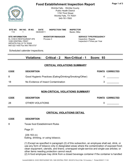 353590221-el-chico-restaurant-central-frwy-inspected-09-20-11pdf-health-district