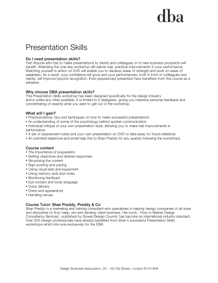 354353534-presentation-skills-09-booking-form-dba-org