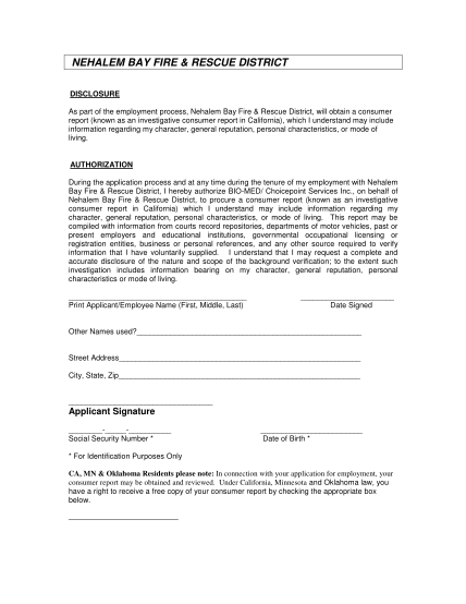 71 background check form template free page 2 - Free to Edit, Download &  Print | CocoDoc
