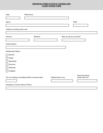 98 Client Intake Form Page 6 - Free To Edit, Download & Print | CocoDoc