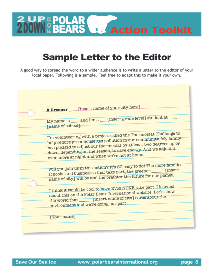 354756680-polar-bears-for-2-up-2-down-action-toolkit-sample-letter-to-the-editor-a-good-way-to-spread-the-word-to-a-wider-audience-is-to-write-a-letter-to-the-editor-of-your-local-paper-polarbearsinternational