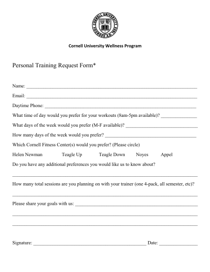 354988910-personal-training-request-form-cornell-university-recreation-athletics-cornell