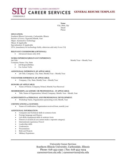 355081621-general-resume-template-career-services-southern-illinois-careerservices-siu